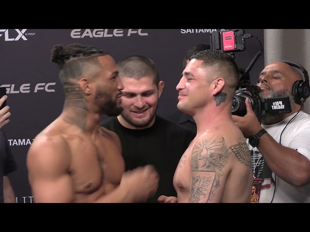 Kevin Lee Vs Diego Sanchez Weigh-In And Faceoff At Khabib Nurmagomedov's Eagle FC 46