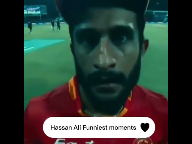 Hassan Ali funny moments in Cricket|Cricket match highlights #shorts  #Cricket