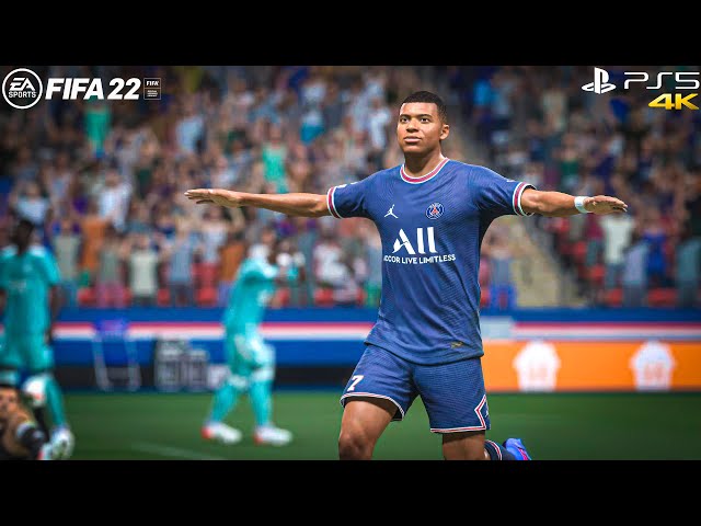 FIFA 22 PS5 - PSG vs Real Madrid - UEFA Champions League - 4K Gameplay HDR & Full match