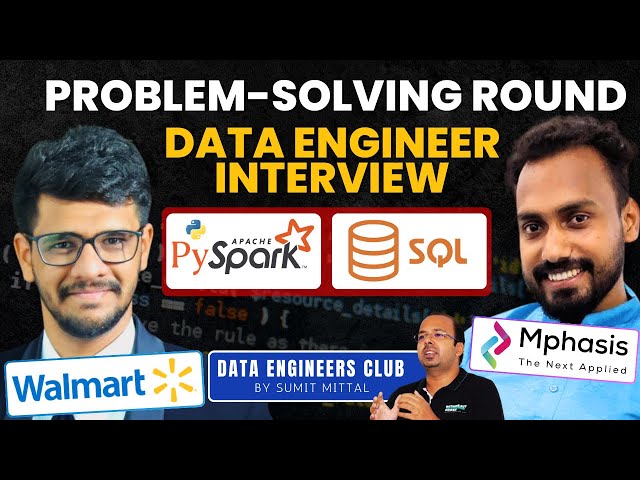 Big Data Interview | Mock | Problem Solving | Technical Round | Pyspark , SQL #interview #question