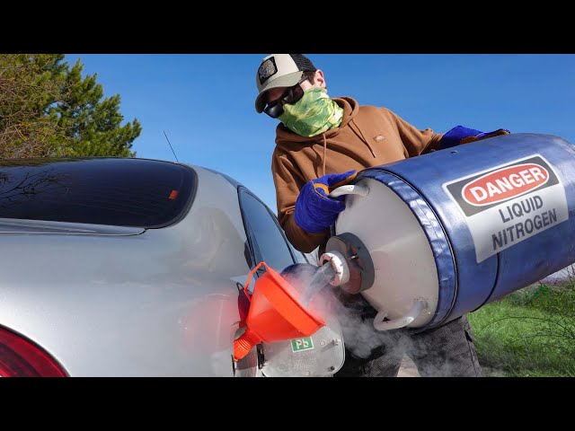 We Filled Up a CAR with Liquid Nitrogen! Nobody expected THIS to happen…