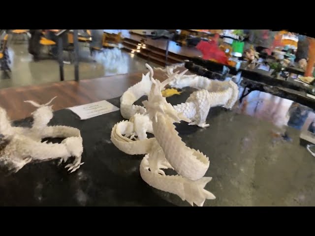 NeRF of white dragon origami model, OrigaMIT 2022