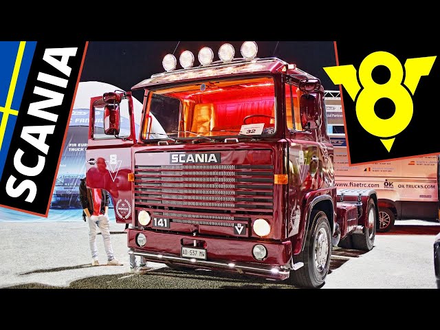 V8 Scania Trucks/Camion Old School - Exhaust Sound, Open Pipes & Smoke! - 143M, 142H, 141 series