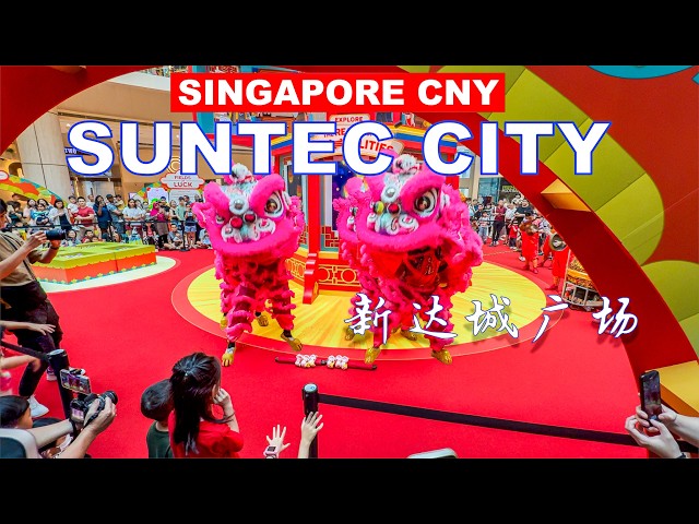 Singapore Chinese New Year 2025 | Suntec City CNY Lion Dance and Market Tour🇸🇬🦁🧧