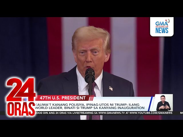 Pagkalas ng Amerika sa World Health Organization at Paris Agreement, ipinag-utos ni Trump | 24 Oras