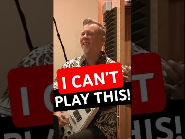 JAMES HETFIELD STRUGGLING TO COME UP WITH A GUITAR RIFF #METALLICA #shorts