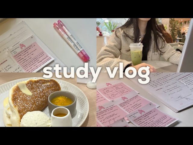 study vlog (final exams week) ☕️ ipad notes, trying to romanticise studying & too many flashcards!