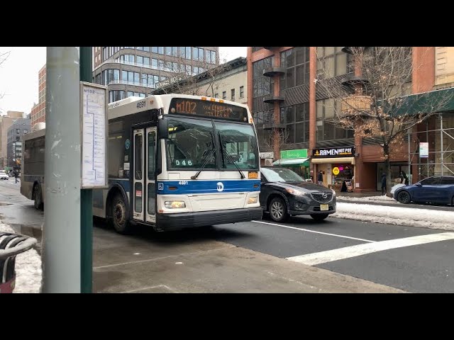 MTA MaBSTOA: 2010 Orion VII NG #4691 on the M102 @3 Av/Astor Pl