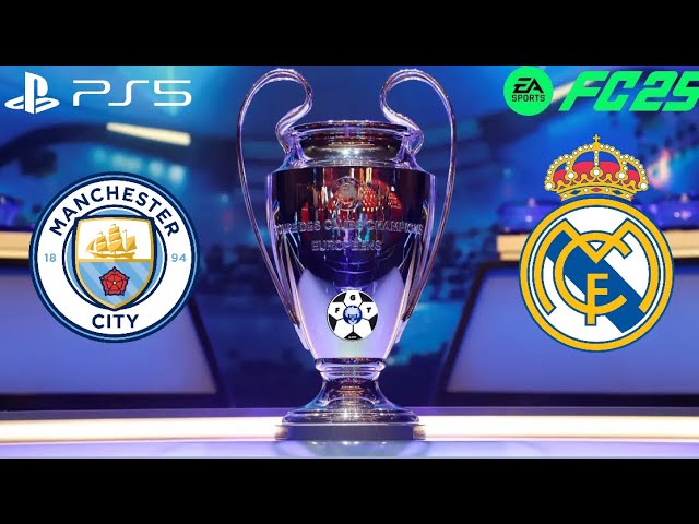 🎮 FC 25 Manchester City vs Real Madrid  Spareggi Andata, Champions League, Simulazione Imperdibile!