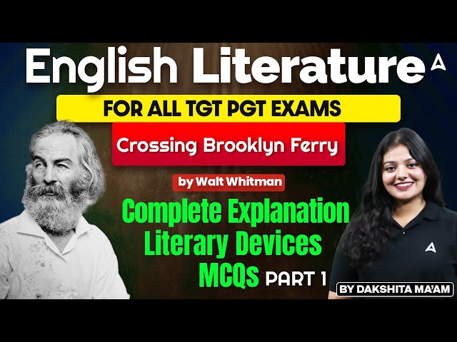 English Literature Classes 2025 | I Crossing Brooklyn Ferry ( Walt Whitman ) by Dakshita Ma'am