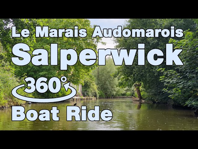 Salperwick, France | 360° Boat Ride VR | Le Marais Audomarois (2023)