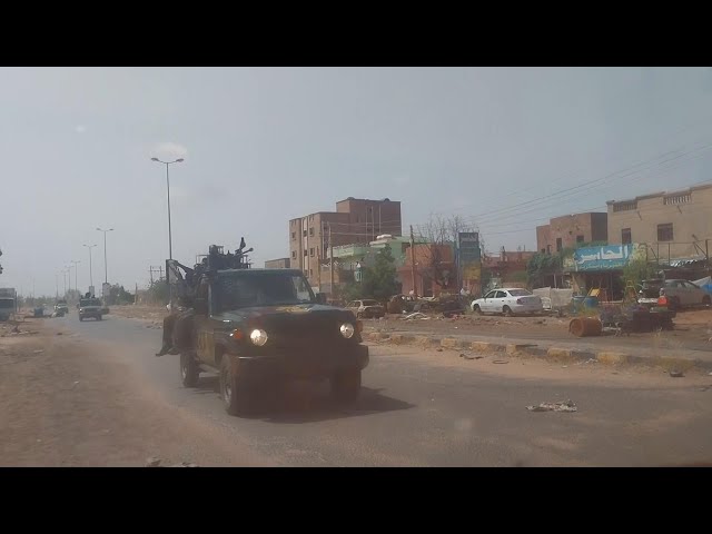 Footage from northern Khartoum illustrates recent escalation in Sudan's devastating conflict