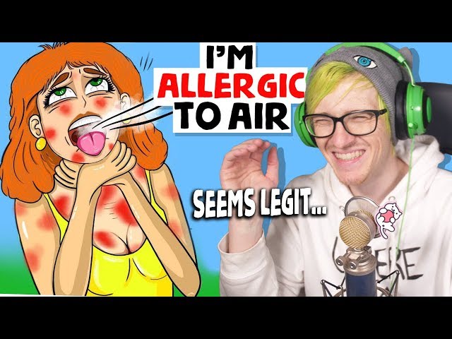 She's "Allergic to Air" - Reacting to "True Story" Animations