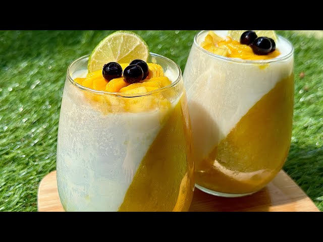 Creamy Mango Panna Cotta | Quick & Easy Italian Dessert in 30 Minutes