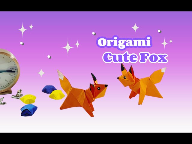 Origami - Raposa de papel | Como fazer uma raposa de papel