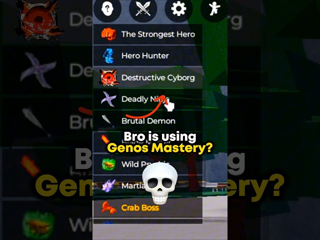 I Got GENOS MASTERY? 💀 #thestrongestbattlegrounds #tsb #tsbg #opm #genos #roblox