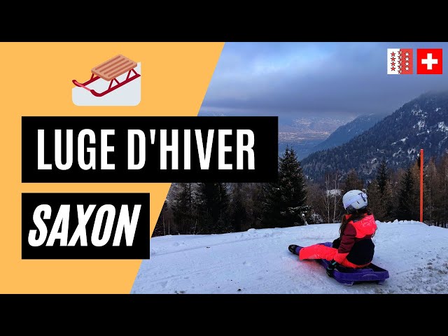 🇨🇭🛷 [SAXON WINTER SLEDGING TRACK] MAYENS DE SAXON VALAIS SWITZERLAND