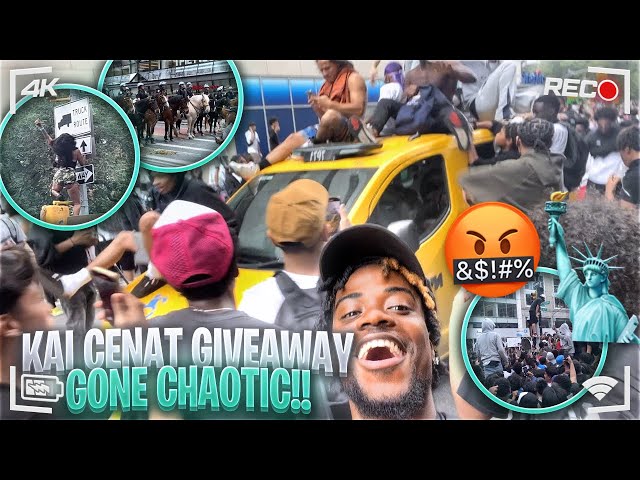 Kai Cenat Union Square NYC Giveaway Gone Chaotic MY EXPERIENCE 😱🤧 #kaicenatarrested REACTION