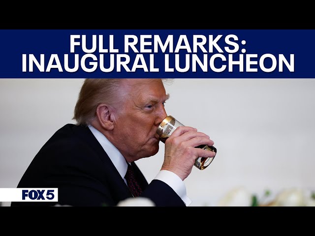 FULL SPEECH: President Trump's inaugural luncheon remarks