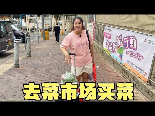 香港物价高，今天华华带1000港币去菜市场，看能买到多少菜？