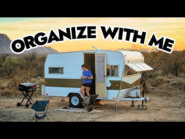 finally ORGANIZING MY OFF GRID CAMPER *on a desert road trip*