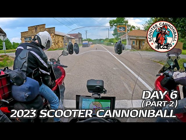 Scooter Cannonball 2023 // Day 6 (Pt 2): Mountain View to Blytheville // Mountains to Mosquitoes !