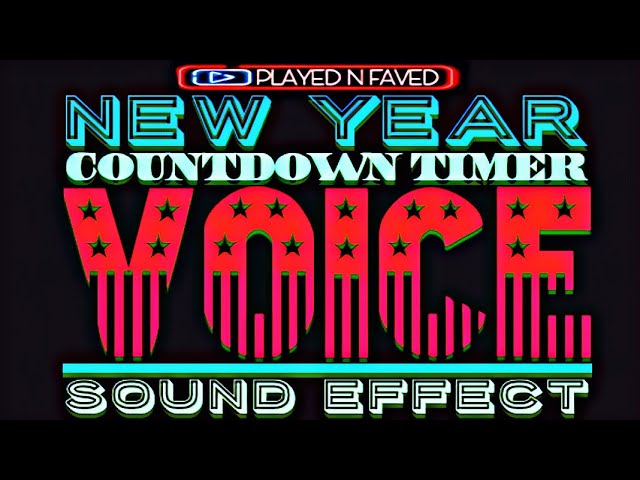 2022 Happy New Year Countdown 10 Seconds With Voice Sound Effect