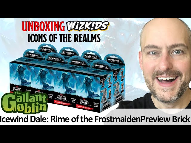 PREVIEW: Unboxing Icewind Dale: Rime of the Frostmaiden brick - D&D Icons of the Realms Minis