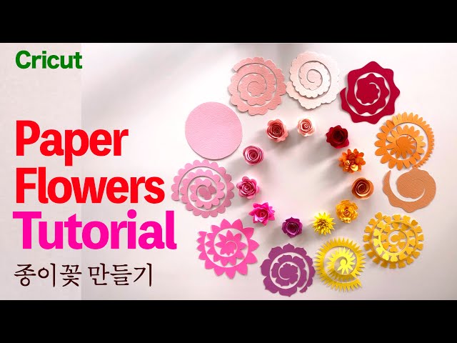 DIY 종이꽃 만들기 How to make Paper Flowers :: Cricut