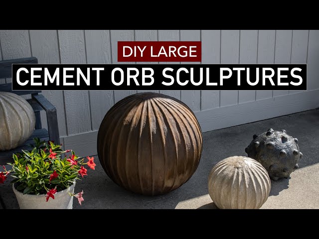 DIY Large Cement Orb Sculptures For A Beautiful Home