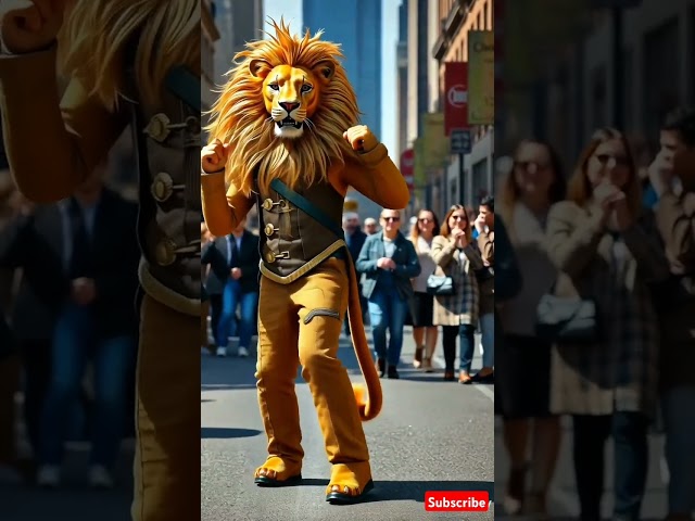 Lion is dancing #animals #dance #agt #americangottalent #shorts #trending #viral #shorts