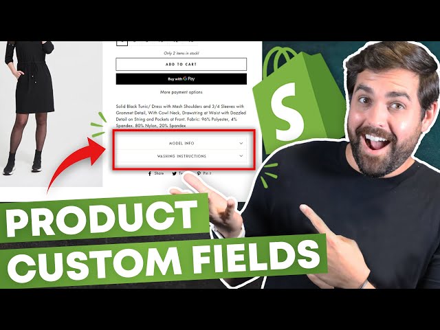 How To Add Custom Fields To Products On Shopify