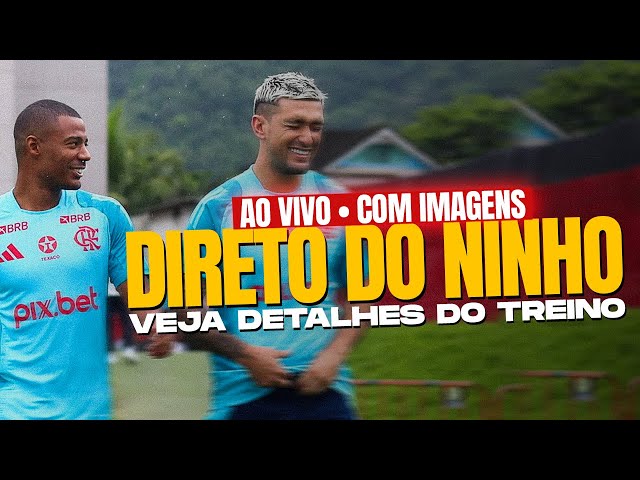 TREINO DO FLAMENGO HOJE AO VIVO E COM IMAGENS | FILIPE DEFINE ESCALAÇÃO