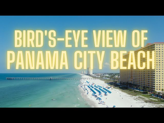 What Panama City Beach looks like from above. Flying a drone over Panama City Beach, Florida.