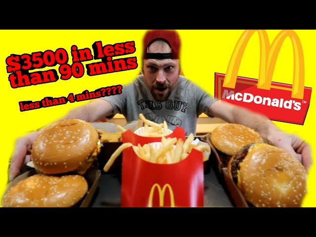 $3500 McDonald's Challenge Vs Matt Stonie! Could you Eat this in 90mins for $3,500? Viral Tweet