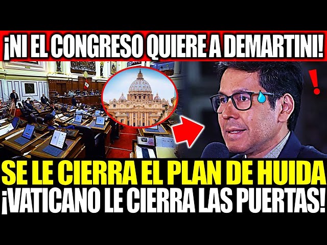 ¡NI EL CONGRESO QUIERE A DEMARTINI! SE LE CIERRA EL PLAN DE HUIDA ✈️