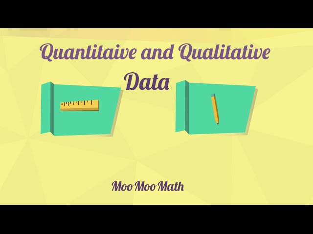 Qualitative and Quantitative Data