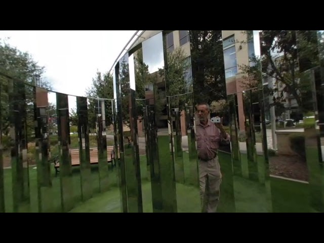 "Your Way" mirror Sculpture by Jeppe Hein in Arlington, TX