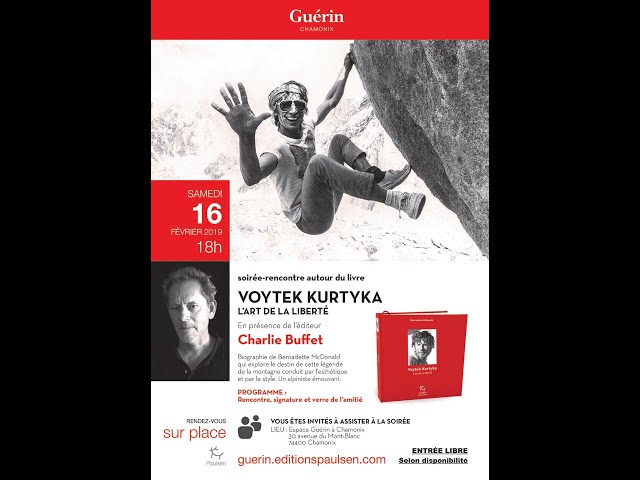 Soirée Rencontre espace Guérin avec Charlie Buffet - autour du livre Voytek Kurtyka