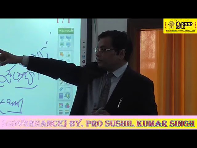 GOVERNANCE  BY . Pro. SUSHIL KUMAR SINGH Civil Services IAS & PCS Preparation Knowledge Videos