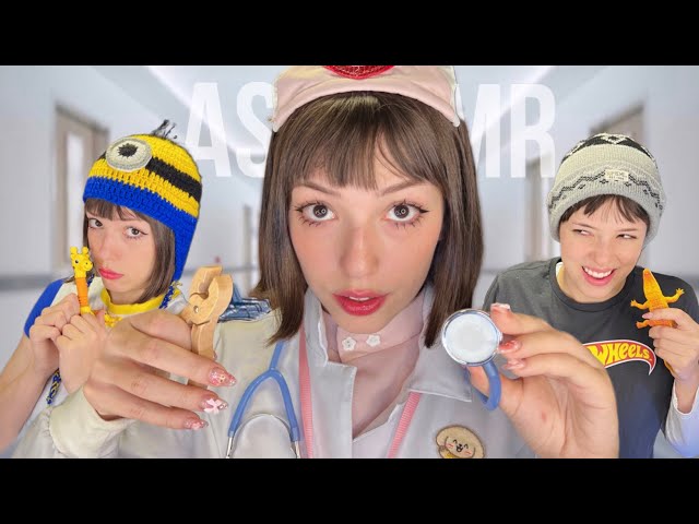 ASMR DOUTORA BRINQUEDOS SALVANDO OS BICHINHOS 🧸🚑