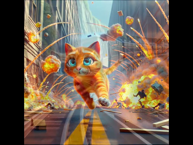 Mr. Meow Meow: The Ultimate Feline Stunt Cat! | AI-Generated Pixar-Style Action Movie