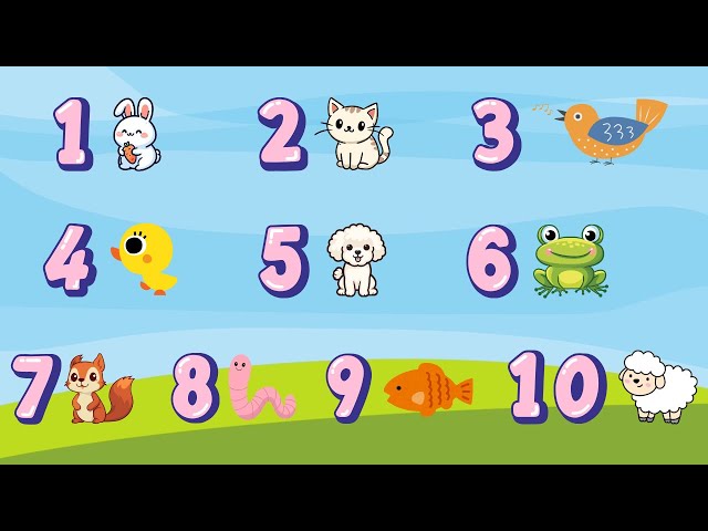 Counting to 10 with Animals – Fun Kids Song