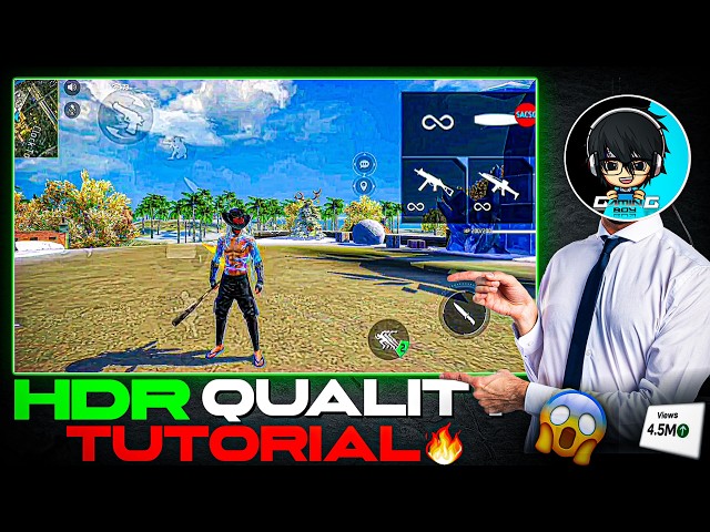 How to increase free fire video quality 🤯 in capcut | free fire HDR quality tutorial