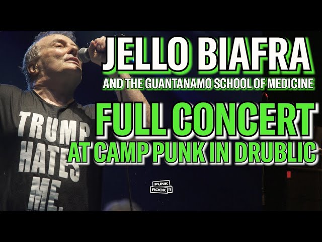 JELLO BIAFRA AND GUANTANAMO SCHOOL OF MEDICINE - FULL CONCERT AT CAMP PUNK IN DRUBLIC, OHIO, 2018