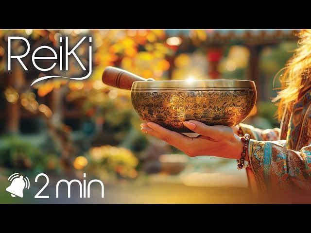 Reiki Healing Music with Bell Every 2 Minutes | Energy Healing & Relaxation