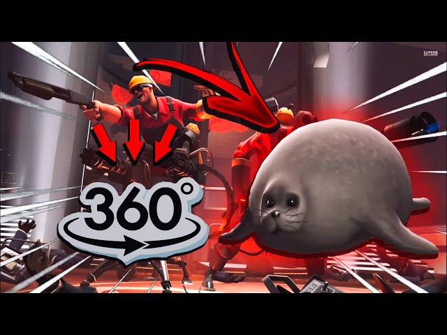 Team Fortress 2 Seal Memes Finding Challenge But it's 360 degree video