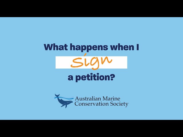 How adding your name to a petition has an impact