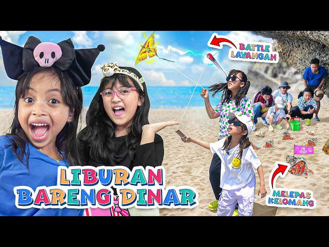 LEIKA AND TOMPEL HOLIDAY AT THE BEACH WITH DINAR AND SLEEPS IN LUXURY RESORT! 😍 FUNNY KIDS VIDEO