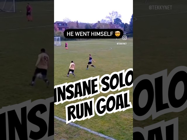 INSANE SOLO RUN SUNDAY LEAGUE GOAL! #sundayleague